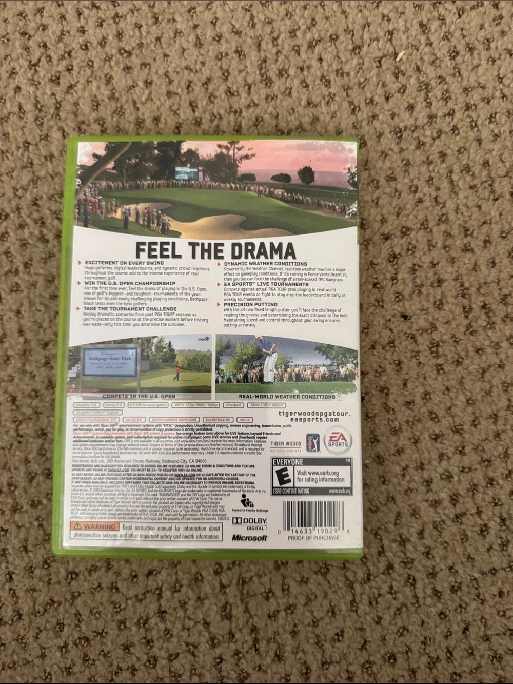 Microsoft Xbox 360 Tiger Woods PGA Tour Games - Green/White/Red
